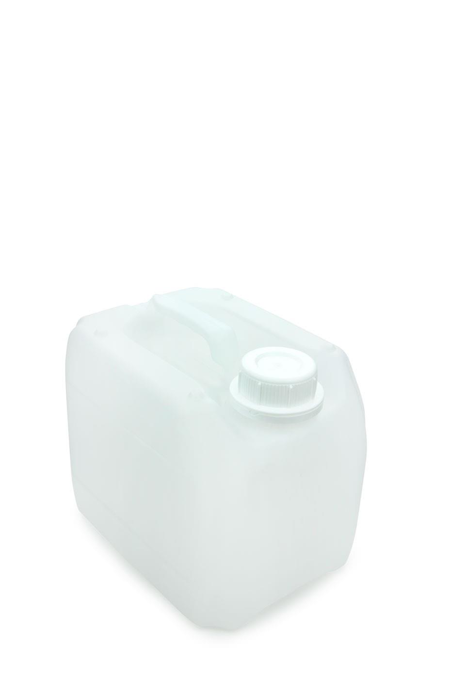 3 X 5 Liter Kanister naturweiß DIN 45 mit Kanisterhahn AFT-Hahn aus Plastik 