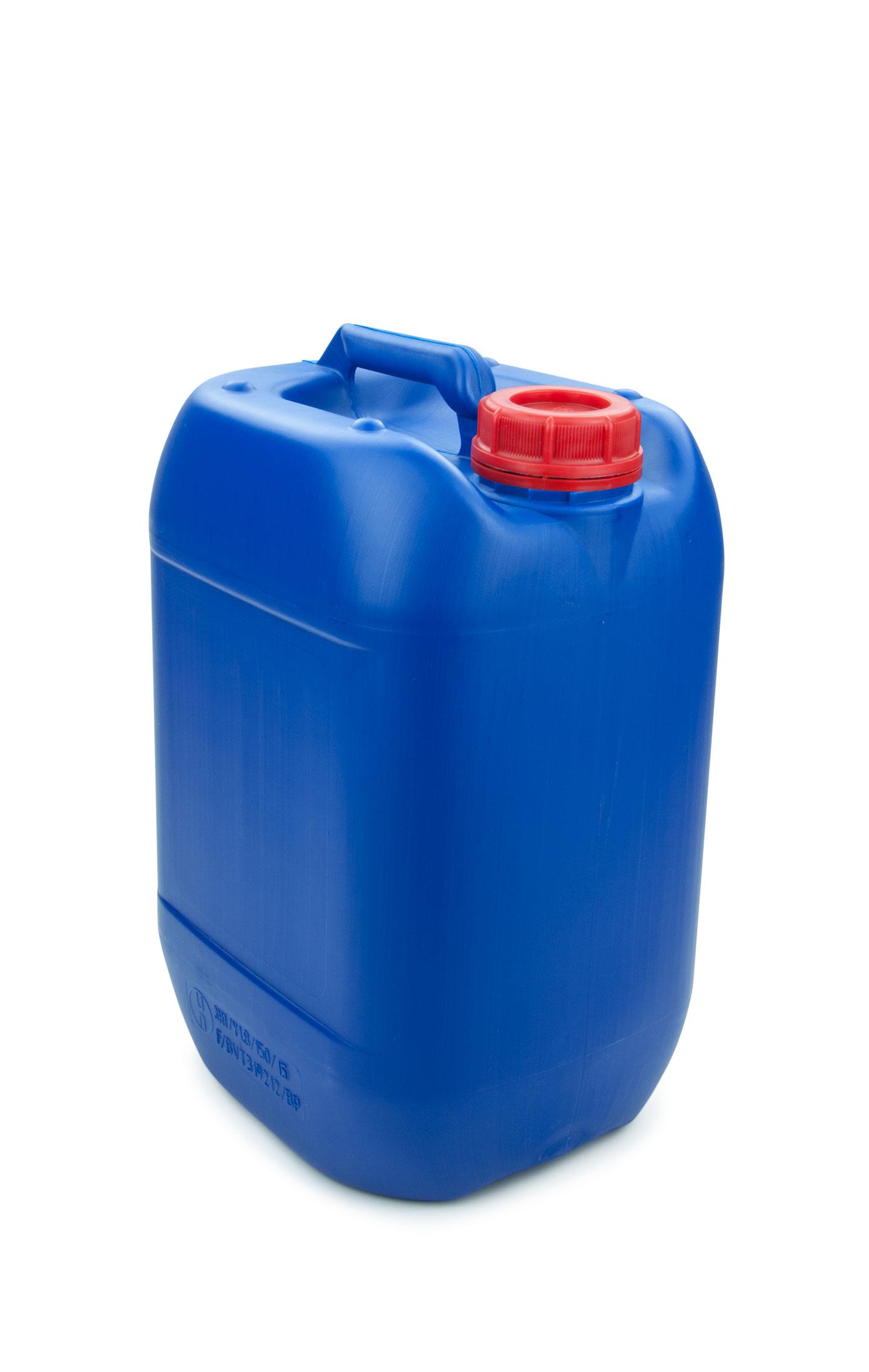 3er Set 5 Liter Plastikkanister Behälter blau DIN 51 mit Kunststoff-Kanisterhahn 